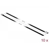 Bridas DeLOCK 18810 acero inoxidable negro 10 uds.