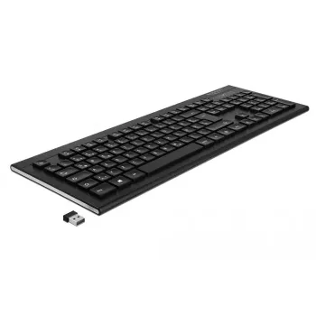 Teclado DeLOCK 12671 Office RF Wireless QWERTZ alemán negro