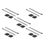 Montaje para bridas DeLOCK 18675 negro nailon 10 uds.