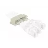 Sujetacables DeLOCK 60186 organizador de cables de suelo gris 10 uds.