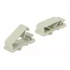 Sujetacables DeLOCK 60186 organizador de cables de suelo gris 10 uds.