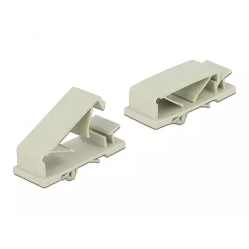 Sujetacables DeLOCK 60186 organizador de cables de suelo gris 10 uds.