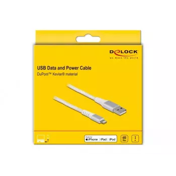 Cable de datos y carga USB DeLOCK para iPhone iPad iPod 3 m Lightning