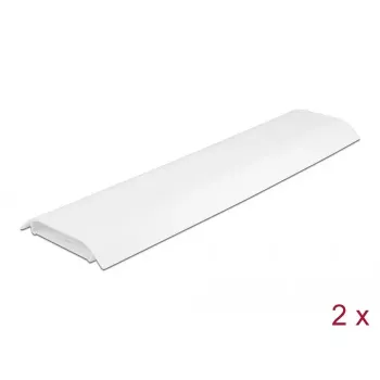 Canaleta de cables DELOCK 20886, polipropileno, blanco, 300×85×10 mm, 2 uds.