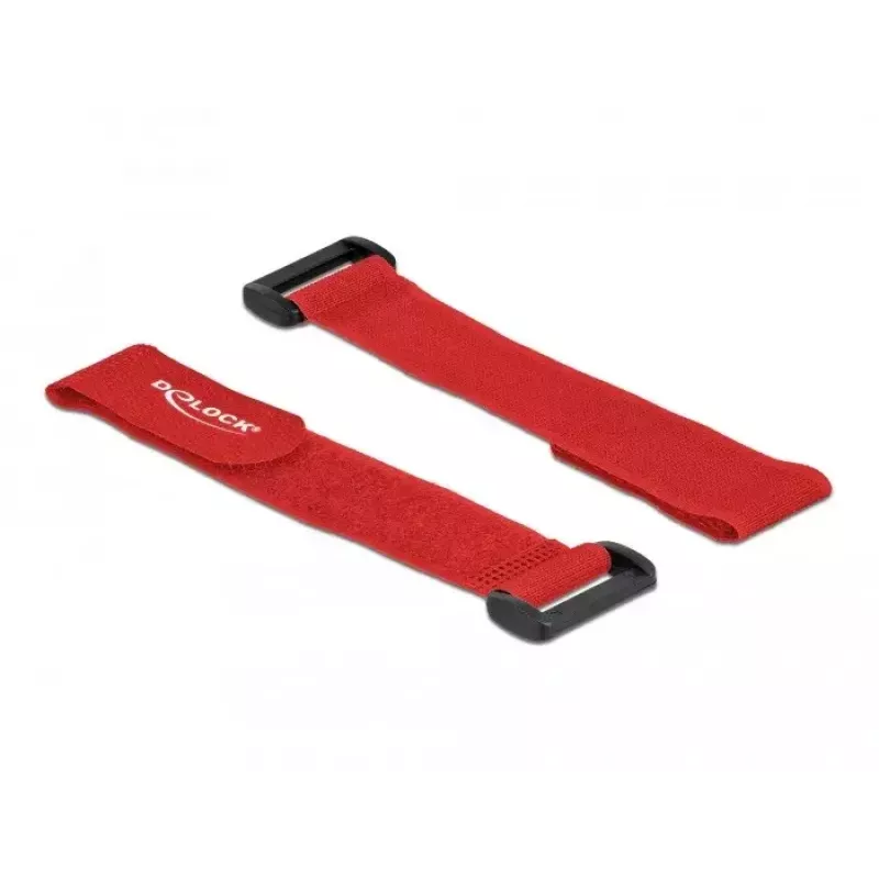 Brida de cable de velcro DeLOCK 19532 rojo 5 uds.