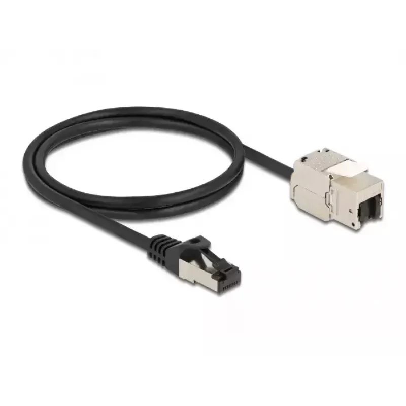 Cable RJ45 macho a módulo Keystone RJ45 hembra DeLOCK 87027