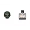 Cable adaptador DeLOCK M12 X-codificado, 8 polos, hembra a RJ45, macho, 50 cm