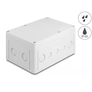 Caja de instalación DeLOCK 180x125x90mm gris ABS exterior