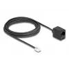 Cable de teléfono DeLOCK RJ11 macho a RJ45 hembra negro 5 m