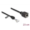 Cable de red DeLOCK 88006 RJ45 hembra a tira de pines hembra Cat5e 0,23m negro