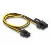 DeLOCK 83004 cable de alimentación interno 0,5 m PCI-E 6 pines a 2 x 6+2 pines