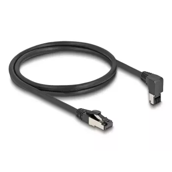 Cable de red DeLOCK RJ45 Cat.8.1 90° 3m negro