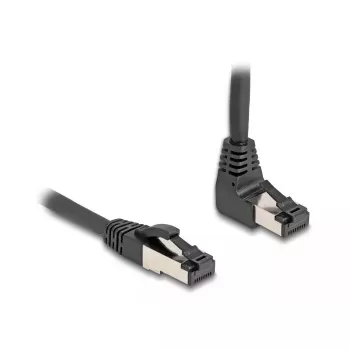 Cable de red DeLOCK RJ45 Cat.8.1 90° 3m negro