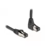 Cable de red DeLOCK RJ45 Cat.8.1 90° 3m negro