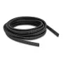 Funda protectora de cables ovalada flexible de plástico DELOCK 13,6 x 6,3 mm, 5 m, negro