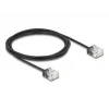 Cable de red DeLOCK RJ45 Cat.6 UTP ultra fino 2 m negro