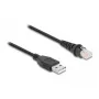 Cable DeLOCK RJ50 a USB 2.0 Type-A para escáner de códigos de barras 3 m F/UTP