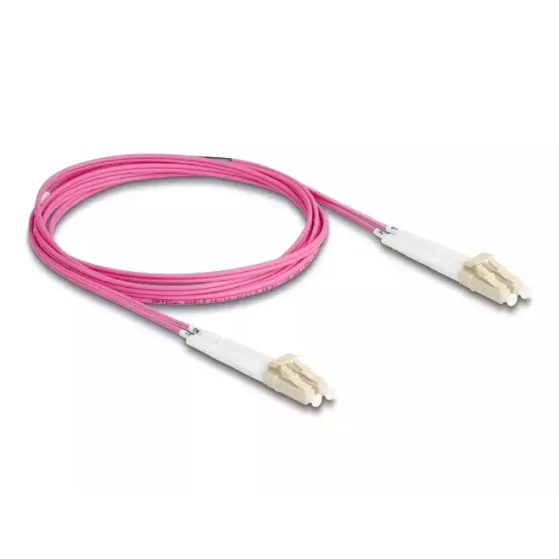 Cable de fibra óptica DeLOCK LC dúplex a LC dúplex OM4 2 m