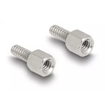 Pasacables DELOCK carcasa D-Sub 9 polos para cable plano, plástico, negro, 25×32×14 mm