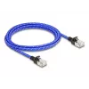 Cable de red DeLOCK RJ45 2 m Cat6A U/FTP azul