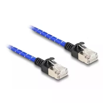 Cable de red DeLOCK RJ45 2 m Cat6A U/FTP azul