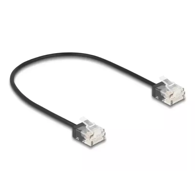 Cable de red DeLOCK RJ45 Cat.6 UTP 0,3 m negro