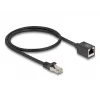 Cable de red DeLOCK 88052 RJ-45 Cat6a 0,5 m negro