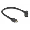 DeLOCK HDMI conector hembra de panel acodado 45° a conector macho HDMI cable 30 cm 8K 60 Hz negro