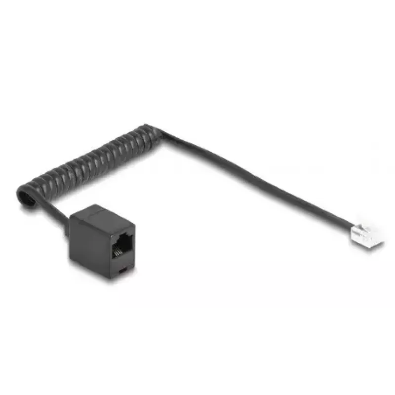 DeLOCK 88720 Cable de teléfono 1 m negro RJ-11 RJ-45