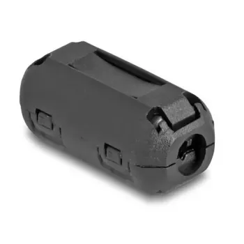 Abrazadera para núcleo de ferrita DELOCK 80944, negro, 25×13×11,5 mm, níquel/plástico/zinc, 2 uds.
