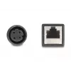 Cable adaptador DeLOCK M12 D-codificado 4 polos hembra a hembra RJ45 50 cm