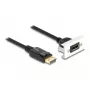 DeLOCK Easy 45 módulo DisplayPort 8K 30 Hz con pigtail 22,5 x 45 mm