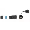 DeLOCK 86701 Acoplador impermeable RJ45 hembra a hembra Cat.6A con tapa, negro