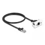 Cable de red DeLOCK Easy 45 módulo RJ45 S/FTP Cat.6A 0,5 m negro