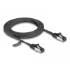 Cable de red DeLOCK RJ45 cable plano de conexión conector macho a conector macho Cat.8.1 2 m negro