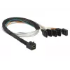 Cable DeLOCK 0,5 m SFF-8643/4 x SATA 7p