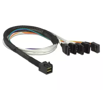 Cable DeLOCK 0,5 m SFF-8643/4 x SATA 7p