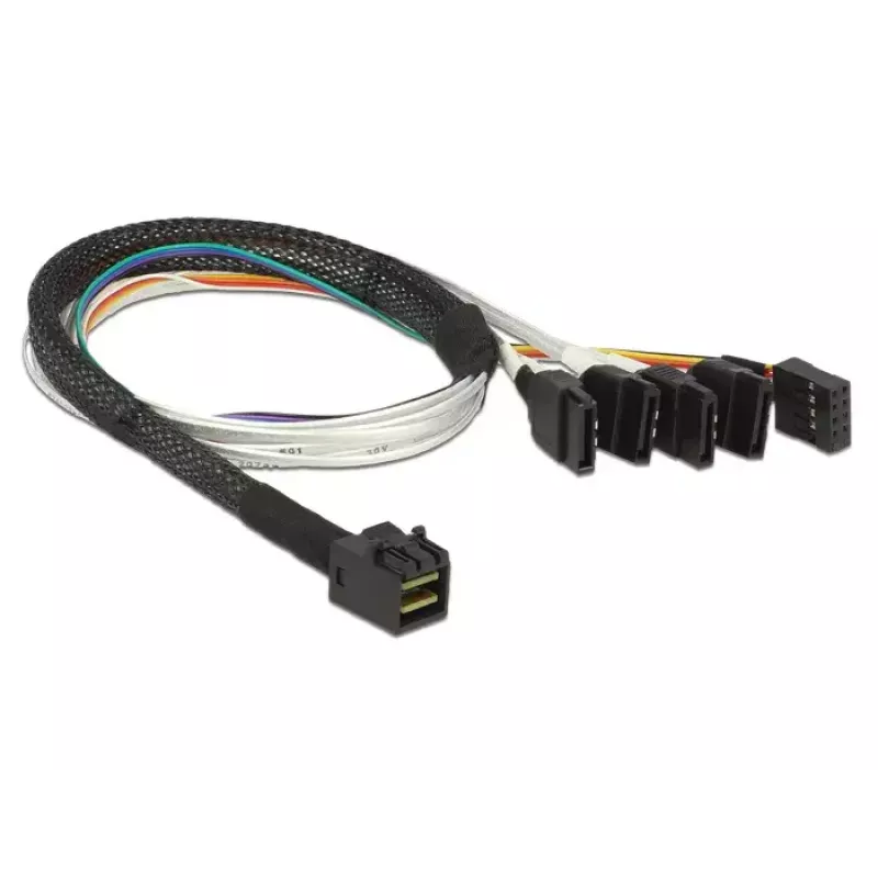 Cable DeLOCK 0,5 m SFF-8643/4 x SATA 7p