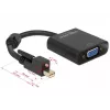 Adaptador de cable de vídeo DeLOCK 62641 Mini DisplayPort a VGA 0,25 m