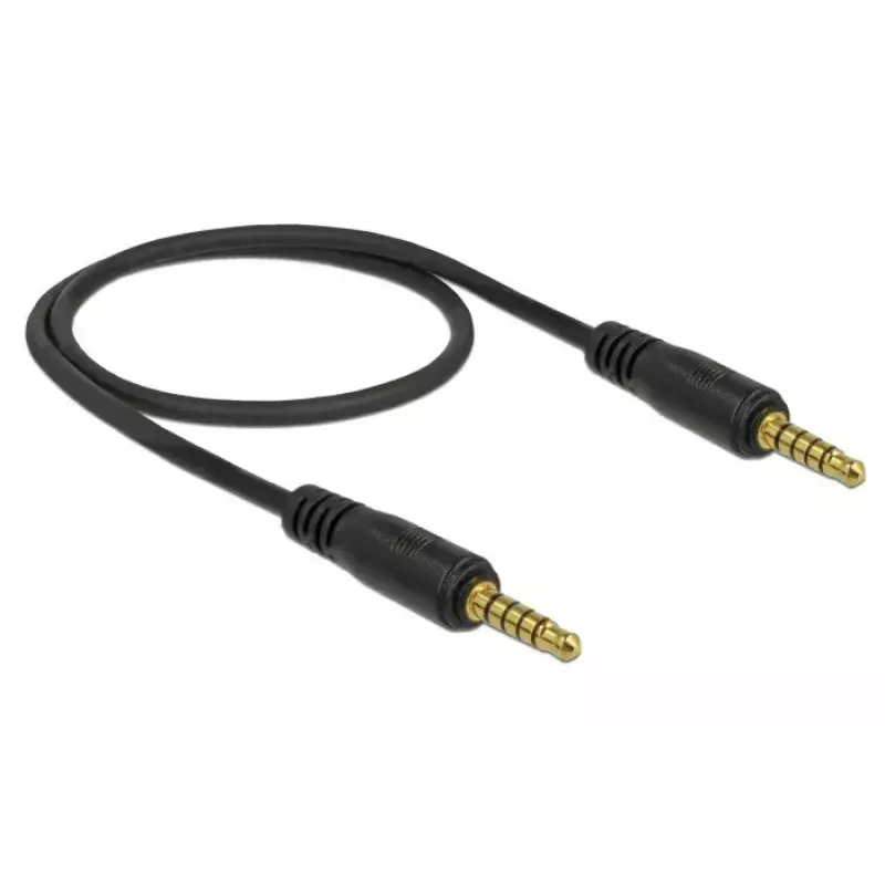 Cable de audio DeLOCK 85695 0,5 m 3,5 mm negro