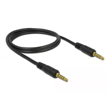 Cable de audio DeLOCK 85696 1 m 3,5 mm negro