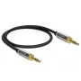 Cable de audio DeLOCK 85784 0,5 m 3,5 mm negro gris