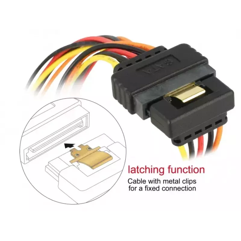 Cable SATA DeLOCK 60159 0,3 m multicolor