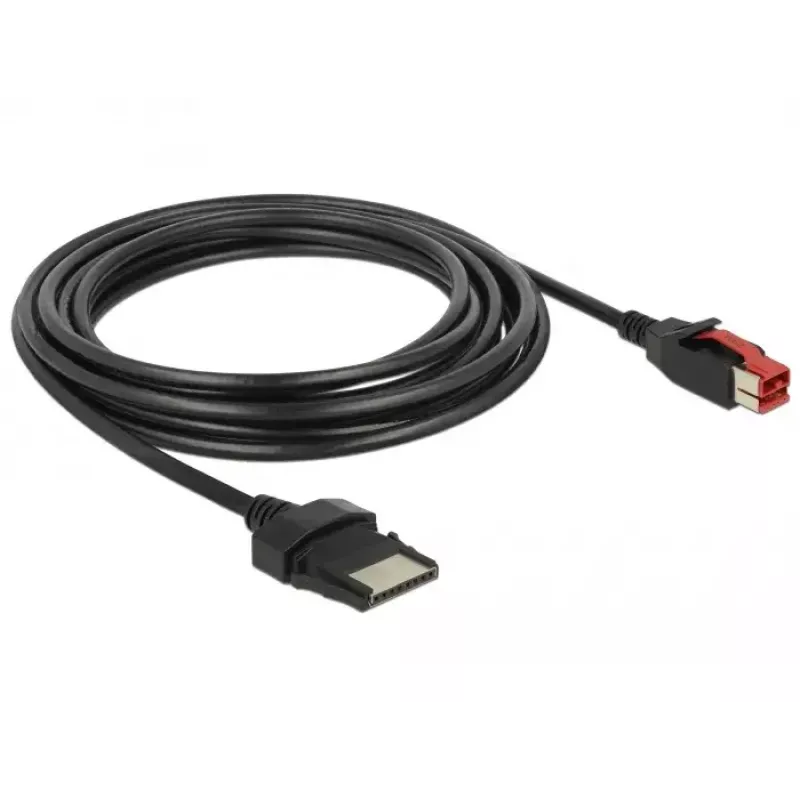 Cable de alimentación DeLOCK 85480 4 m PoweredUSB negro