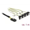 Cable de alimentación interno DeLOCK 85687, 1 m, Mini SAS SFF-8087 a 4 SATA