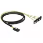 Cable de alimentación interno DeLOCK 85687, 1 m, Mini SAS SFF-8087 a 4 SATA