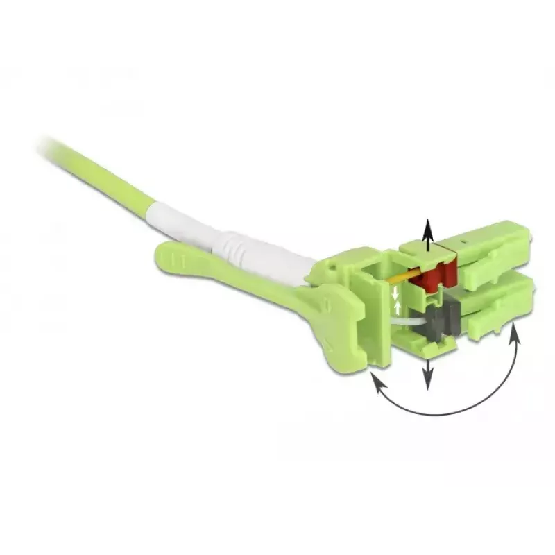 Cable de fibra óptica DeLOCK 85688 1 m LC verde