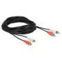 Cable de audio DeLOCK 85807 5 m 2 x RCA negro rojo blanco