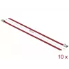 Bridas DeLOCK 18777 acero inoxidable rojo 200 mm 10 uds.