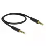 Cable de audio DeLOCK 85790 0,5 m 4,4 mm negro